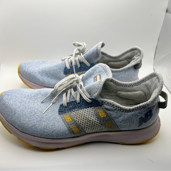 New Balance Shoes - New Balance Light Blue and Yellow Sneakers